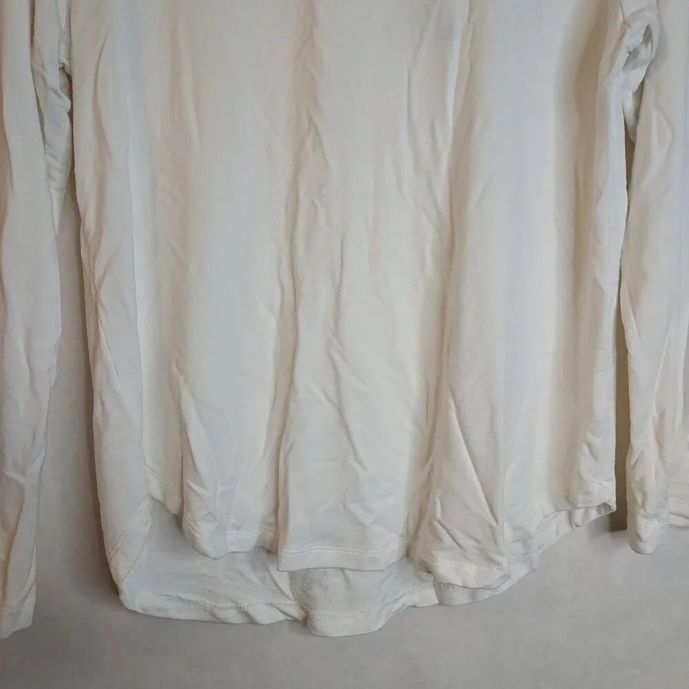 CAbi Around The Clock Center Shirt Womens M White Long Sleeve Open Back Top 5555 - Picture 5 of 15